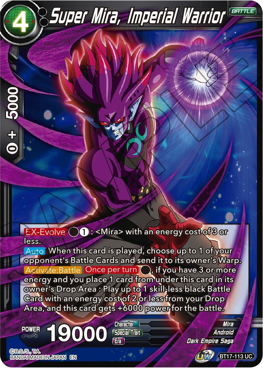 Image for Super Mira, Imperial Warrior (BT17-113) (DBS-B17) - Dragon Ball Super: Masters