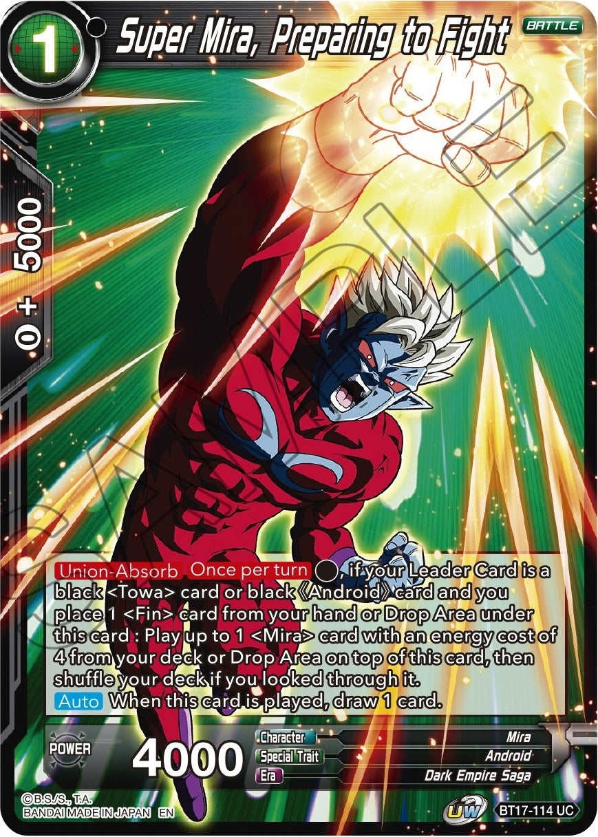 Image for Super Mira, Preparing to Fight (BT17-114) (DBS-B17) - Dragon Ball Super: Masters
