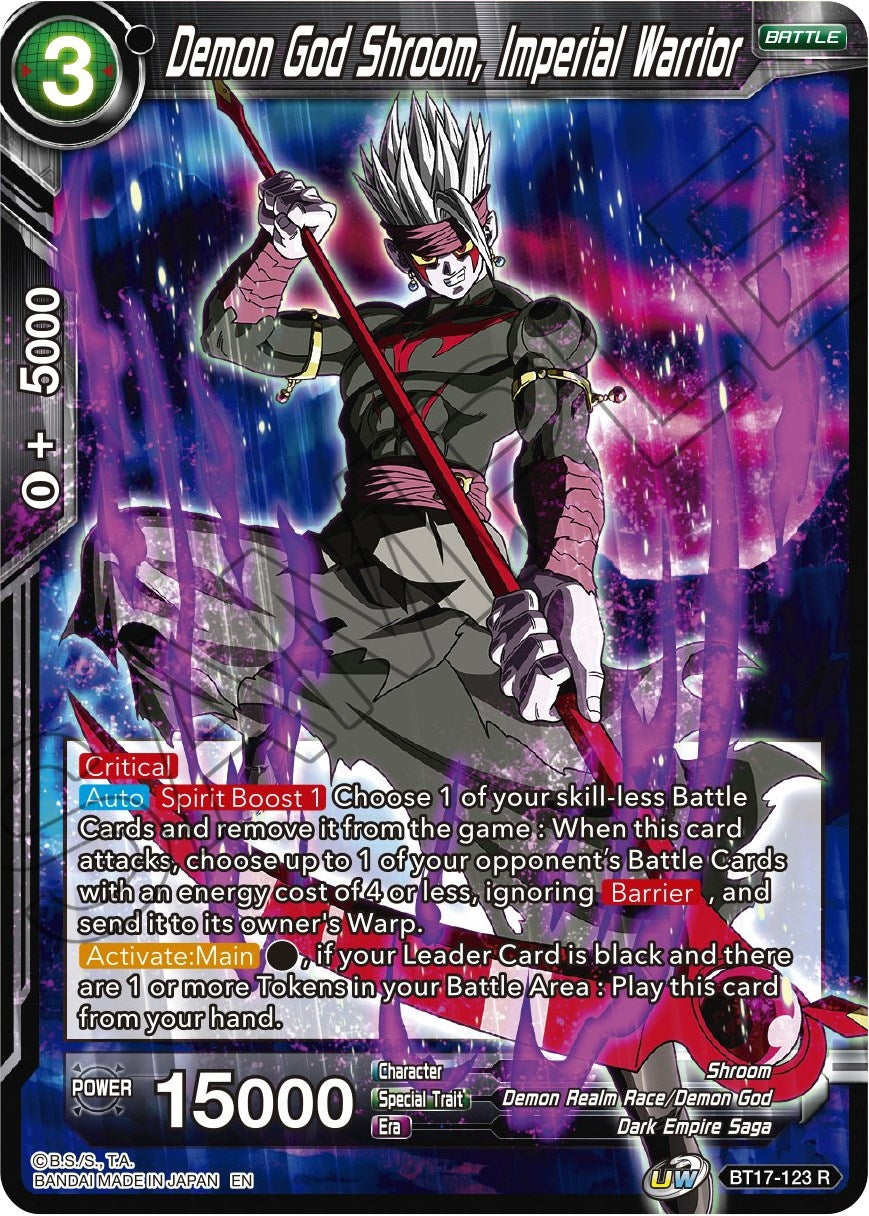 Image for Demon God Shroom, Imperial Warrior (BT17-123) (DBS-B17) - Dragon Ball Super: Masters