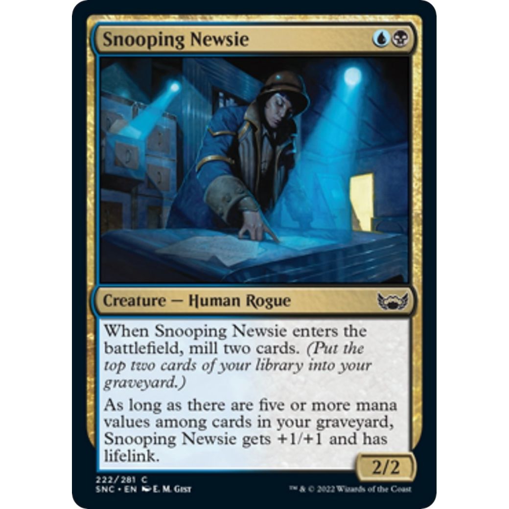 Image for Snooping Newsie (222) (SNC) - Magic: The Gathering