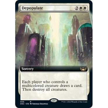 Image for Depopulate (Extended Art) (406) (SNC) - Magic: The Gathering