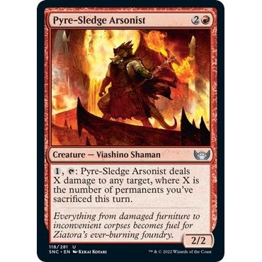 Image for Pyre-Sledge Arsonist (118) (SNC) - Magic: The Gathering