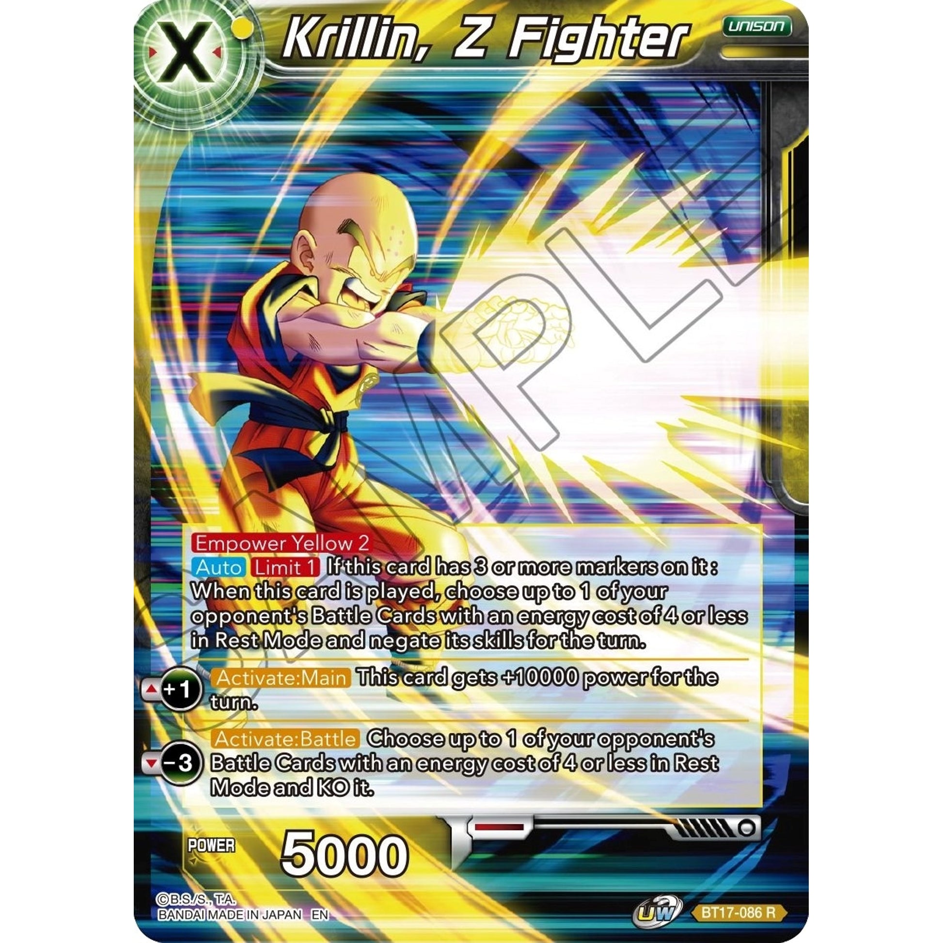 Image for Krillin, Z Fighter (BT17-086) (DBS-B17) - Dragon Ball Super: Masters