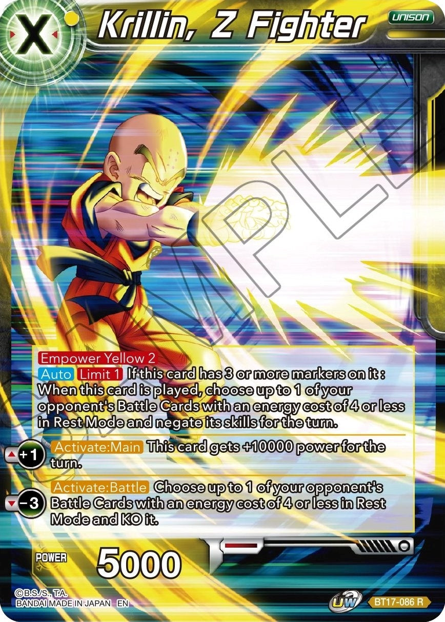 Image for Krillin, Z Fighter (BT17-086) (DBS-B17) - Dragon Ball Super: Masters