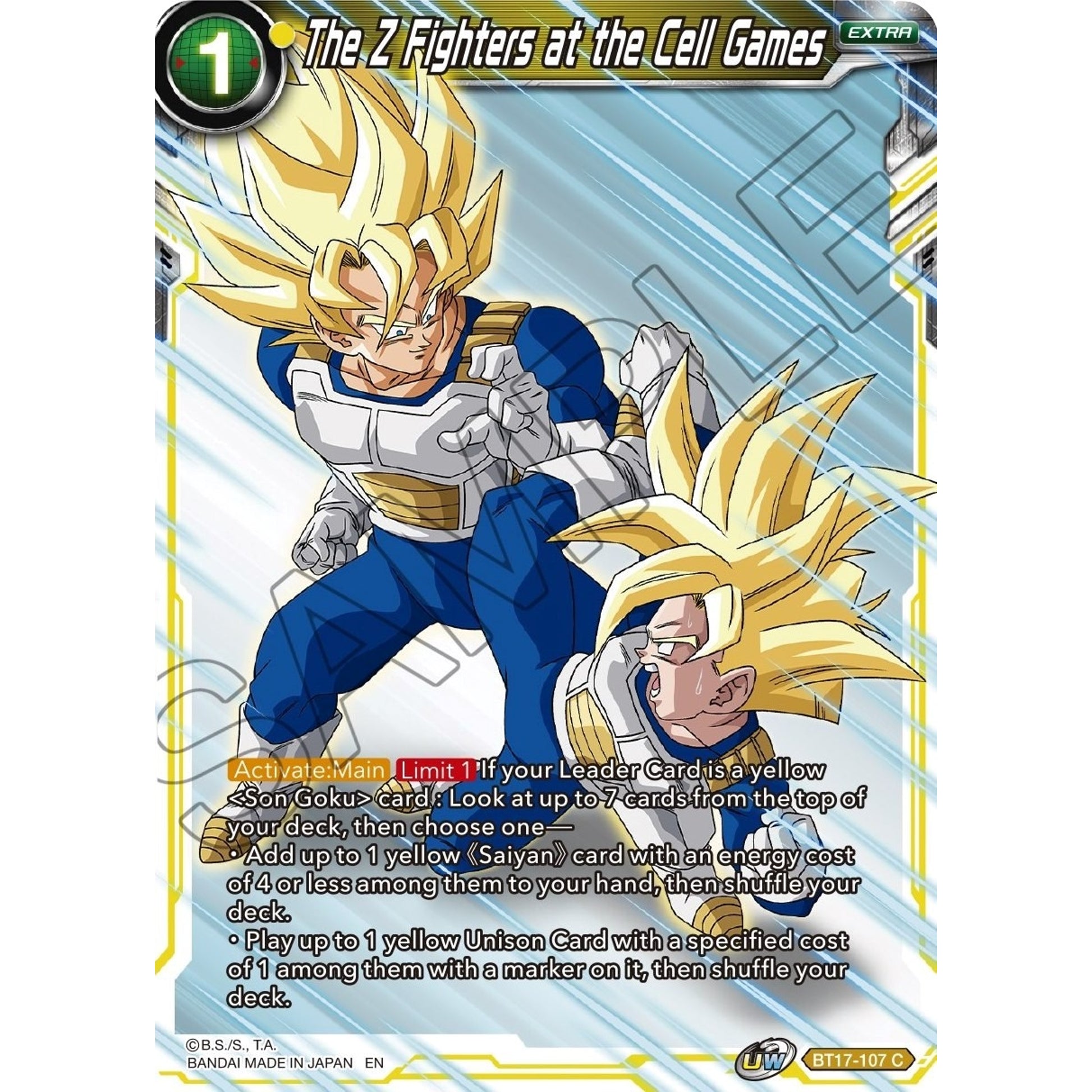 Image for The Z Fighters at the Cell Games (BT17-107) (DBS-B17) - Dragon Ball Super: Masters