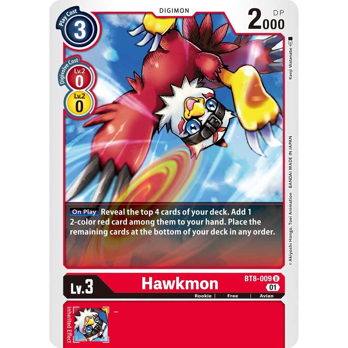 Image for Hawkmon (BT8-009 U) (BT08) - Digimon Card Game