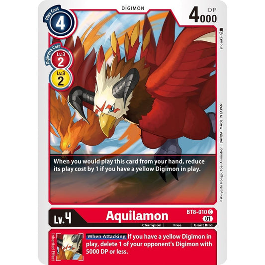 Image for Aquilamon (BT8-010 C) (BT08) - Digimon Card Game