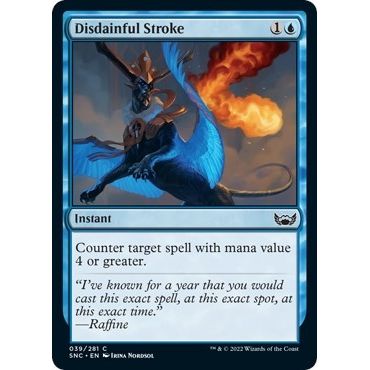 Image for Disdainful Stroke (39) (SNC) - Magic: The Gathering