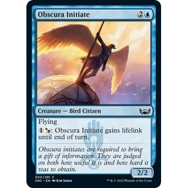 Image for Obscura Initiate (50) (SNC) - Magic: The Gathering
