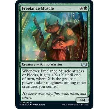 Image for Freelance Muscle (147) (SNC) - Magic: The Gathering
