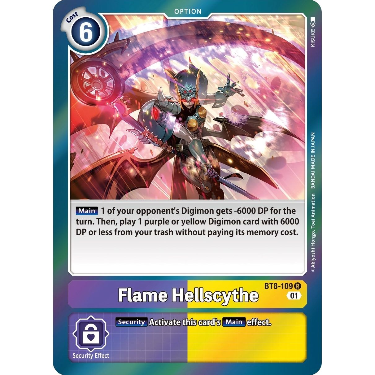 Image for Flame Hellscythe (BT8-109 R) (BT08) - Digimon Card Game
