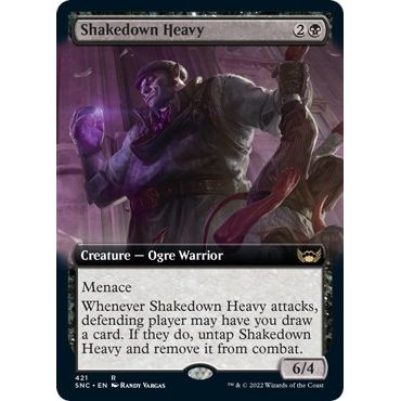 Image for Shakedown Heavy (Extended Art) (421) (SNC) - Magic: The Gathering