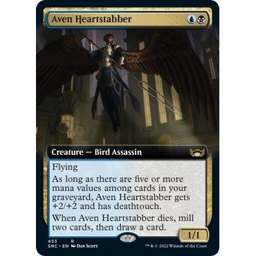 Image for Aven Heartstabber (Extended Art) (433) (SNC) - Magic: The Gathering