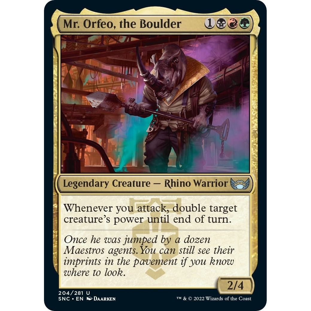 Image for Mr. Orfeo, the Boulder (204) (SNC) - Magic: The Gathering