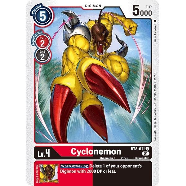 Image for Cyclonemon (BT8-011 U) (BT08) - Digimon Card Game