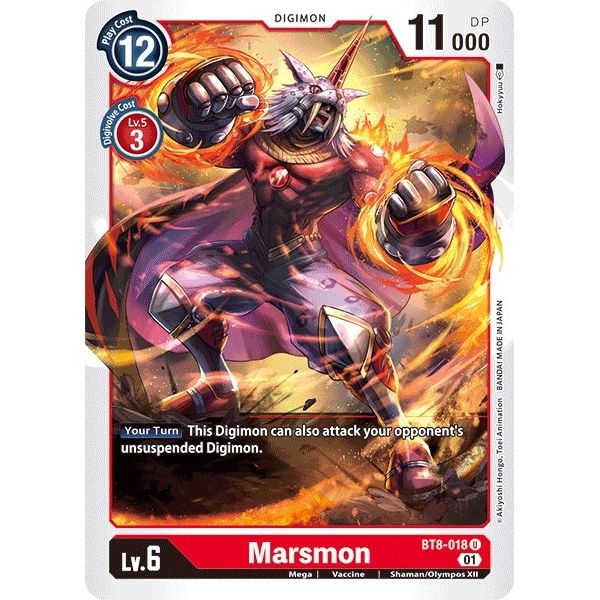 Image for Marsmon (BT8-018 U) (BT08) - Digimon Card Game