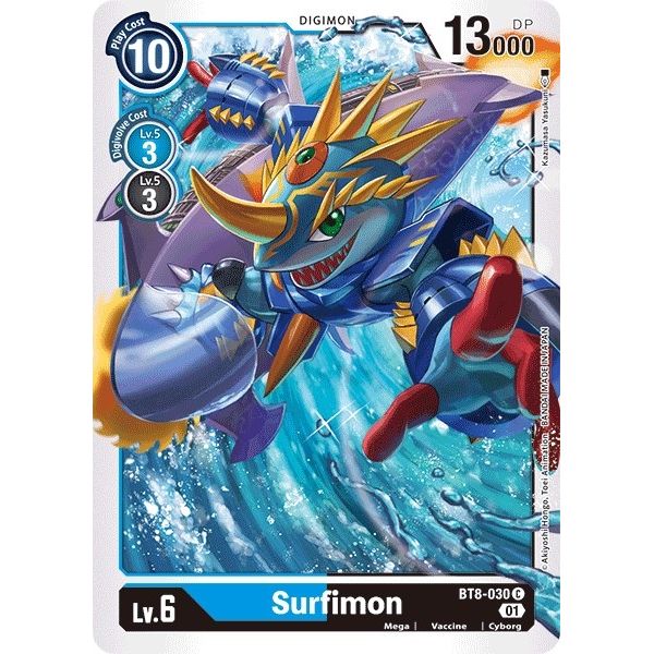 Image for Surfimon (BT8-030 C) (BT08) - Digimon Card Game