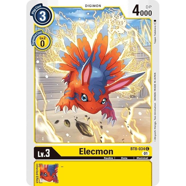 Image for Elecmon (BT8-034 C) (BT08) - Digimon Card Game