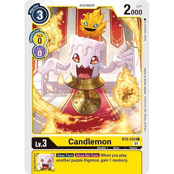 Image for Candlemon (BT8-035 C) (BT08) - Digimon Card Game