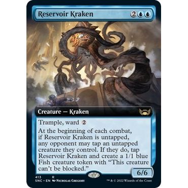 Image for Reservoir Kraken (Extended Art) (413) (SNC) - Magic: The Gathering