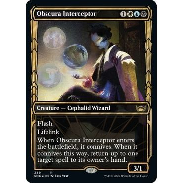 Image for Obscura Interceptor (Gilded Foil) (389) (SNC) - Magic: The Gathering