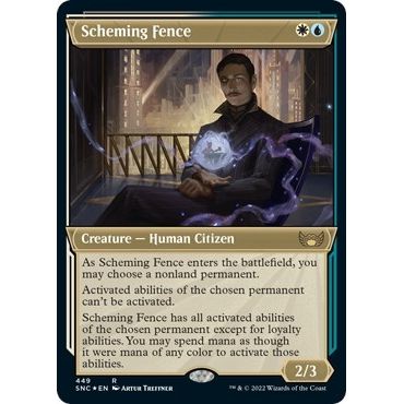 Image for Scheming Fence (Showcase) (Foil Etched) (449) (SNC) - Magic: The Gathering