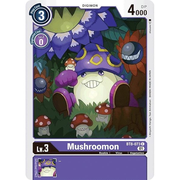 Image for Mushroomon (BT8-073 C) (BT08) - Digimon Card Game