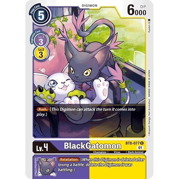 Image for BlackGatomon (BT8-077 U) (BT08) - Digimon Card Game