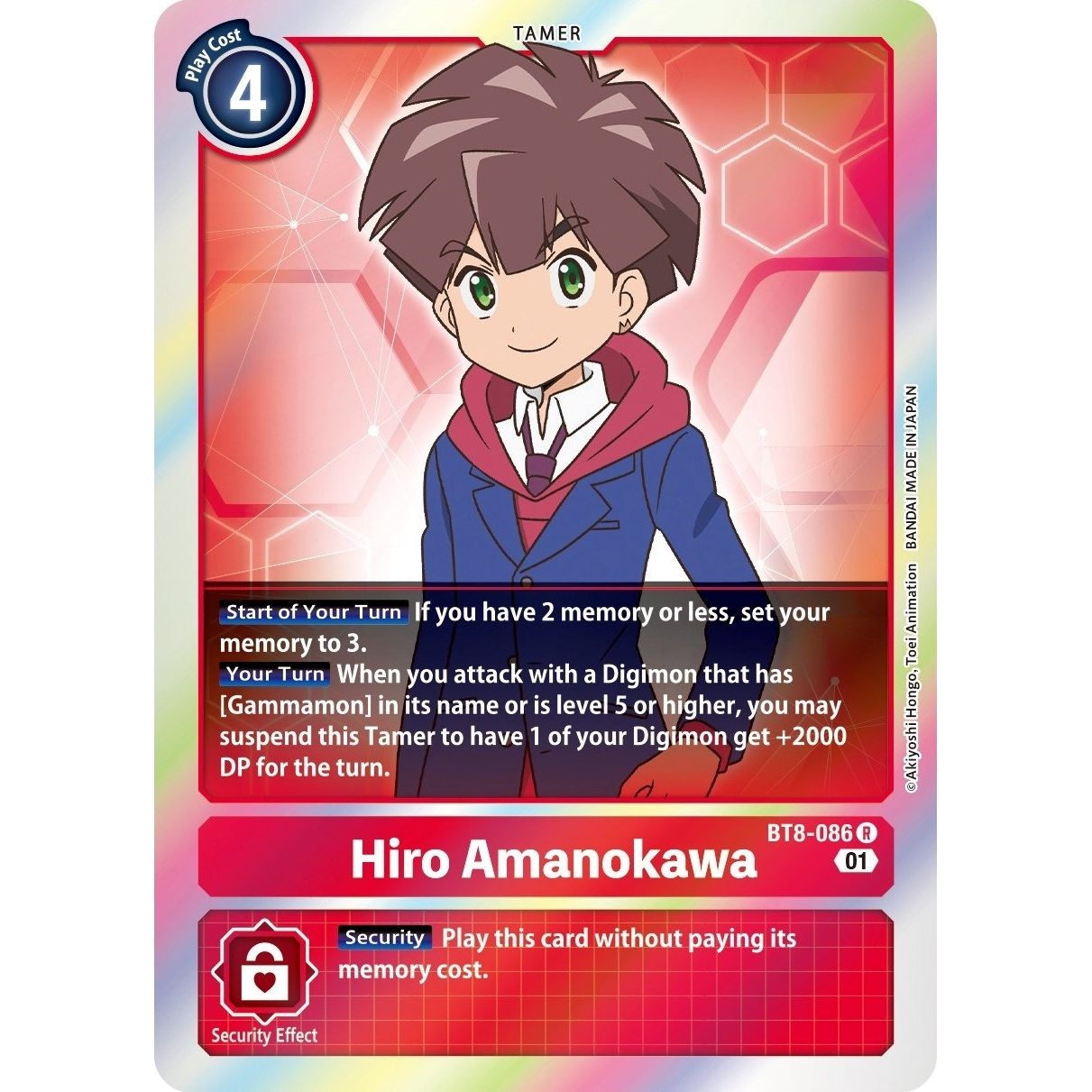Image for Hiro Amanokawa (BT8-086 R) (BT08) - Digimon Card Game