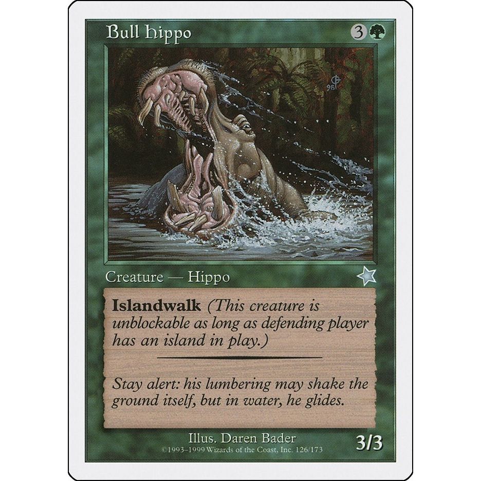 Image for Bull Hippo (126) (S99) - Magic: The Gathering