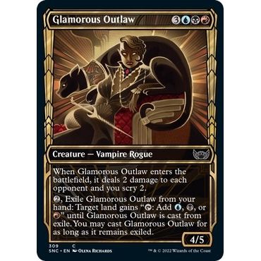 Image for Glamorous Outlaw (Showcase) (309) (SNC) - Magic: The Gathering
