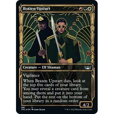 Image for Brazen Upstart (Gilded Foil) (361) (SNC) - Magic: The Gathering