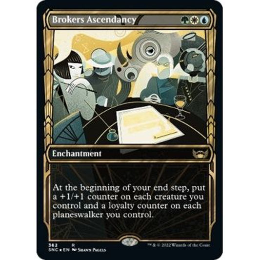 Image for Brokers Ascendancy (Gilded Foil) (362) (SNC) - Magic: The Gathering