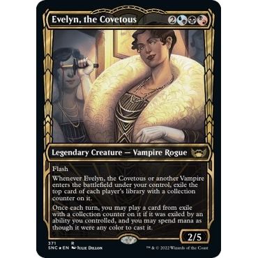 Image for Evelyn, the Covetous (Gilded Foil) (371) (SNC) - Magic: The Gathering