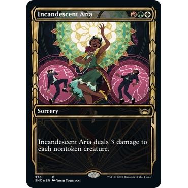 Image for Incandescent Aria (Gilded Foil) (376) (SNC) - Magic: The Gathering