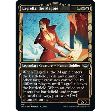 Image for Lagrella, the Magpie (Gilded Foil) (379) (SNC) - Magic: The Gathering