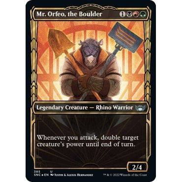 Image for Mr. Orfeo, the Boulder (Gilded Foil) (385) (SNC) - Magic: The Gathering