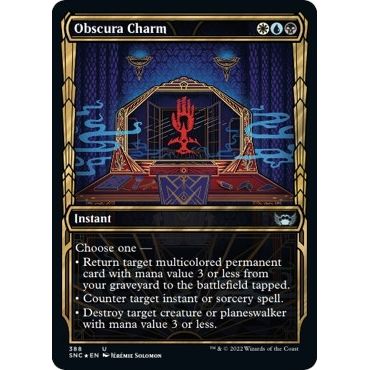 Image for Obscura Charm (Gilded Foil) (388) (SNC) - Magic: The Gathering