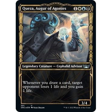 Image for Queza, Augur of Agonies (Gilded Foil) (391) (SNC) - Magic: The Gathering