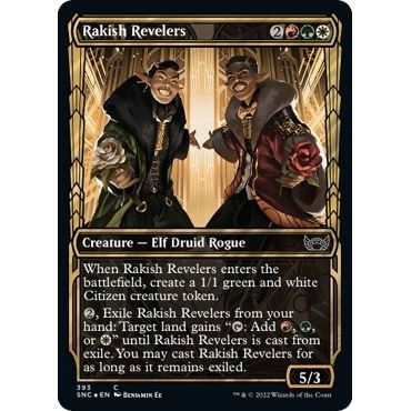 Image for Rakish Revelers (Gilded Foil) (393) (SNC) - Magic: The Gathering