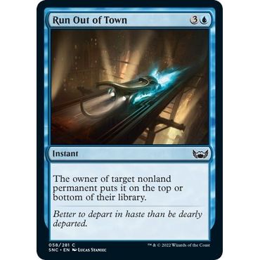 Image for Run Out of Town (58) (SNC) - Magic: The Gathering