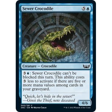 Image for Sewer Crocodile (60) (SNC) - Magic: The Gathering
