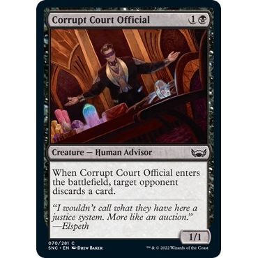 Image for Corrupt Court Official (70) (SNC) - Magic: The Gathering