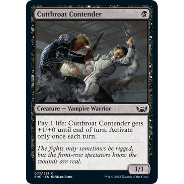 Image for Cutthroat Contender (73) (SNC) - Magic: The Gathering