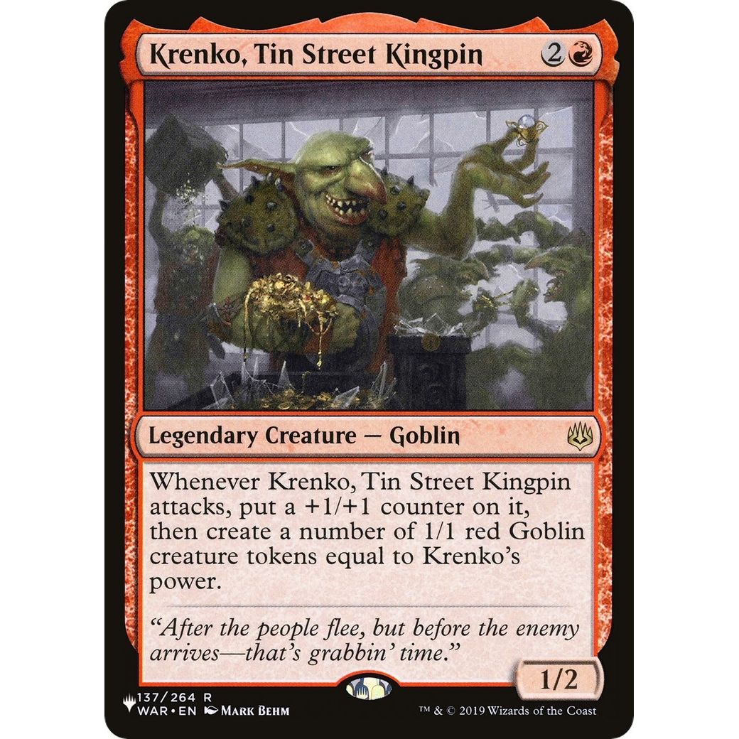 Image for Krenko, Tin Street Kingpin (137/264) (LIST) - Magic: The Gathering