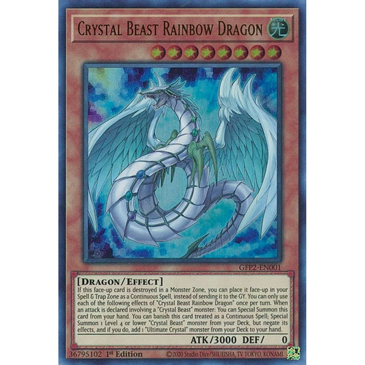 Image for Crystal Beast Rainbow Dragon (GFP2-EN001) (GFP2) - YuGiOh
