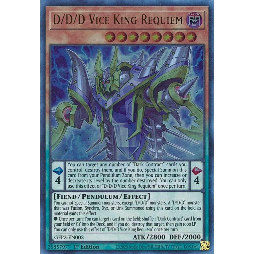 Image for D/D/D Vice King Requiem (GFP2-EN002) (GFP2) - YuGiOh