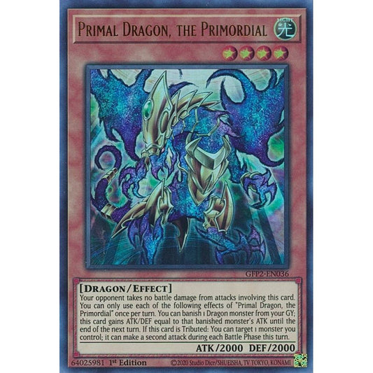 Image for Primal Dragon, the Primordial (GFP2-EN036) (GFP2) - YuGiOh