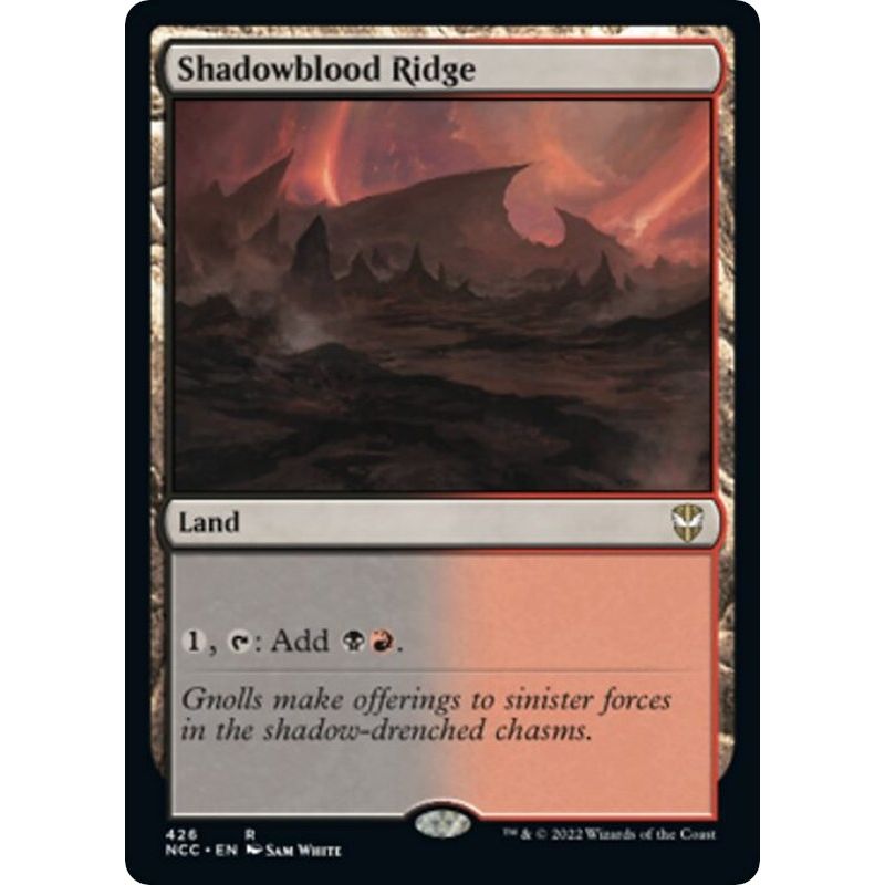 Image for Shadowblood Ridge (426) (NCC) - Magic: The Gathering