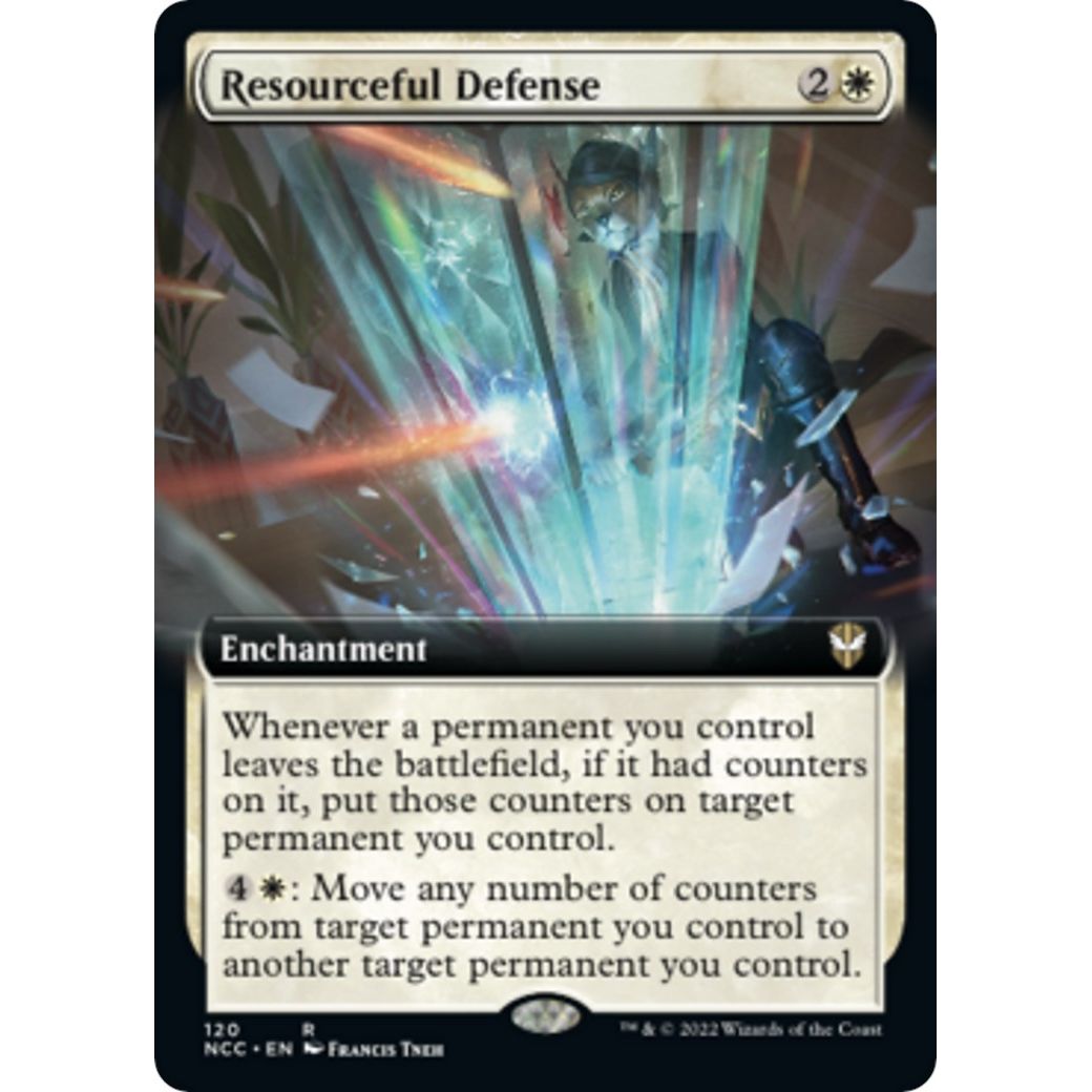 Image for Resourceful Defense (Extended Art) (120) (NCC) - Magic: The Gathering